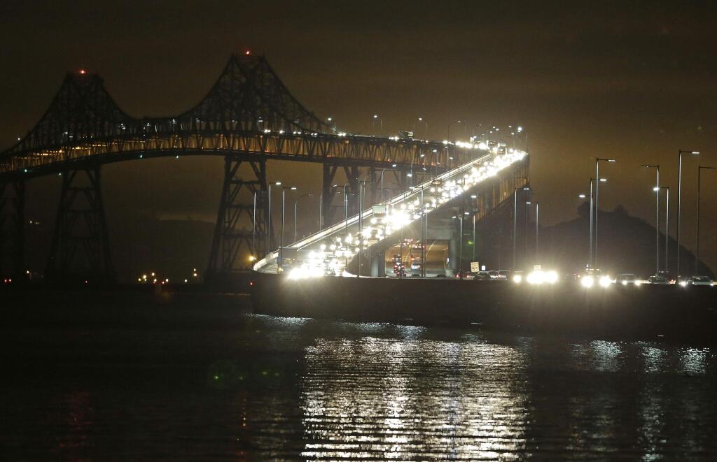 A toll increase for Bay Area bridges is one proposal for raising money to fix roads. (Associated Press)