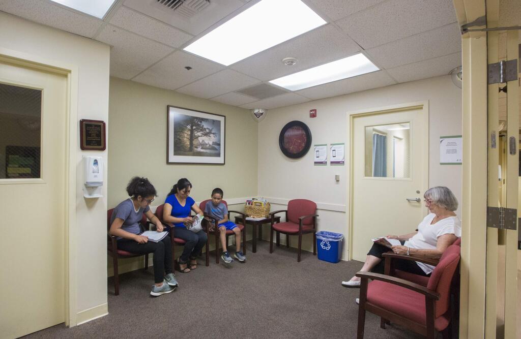 The Imaging Department's current waiting room at Sonoma Valley Hospital. The new waiting room will be larger and more welcoming. (Photo by Robbi Pengelly/Index-Tribune)