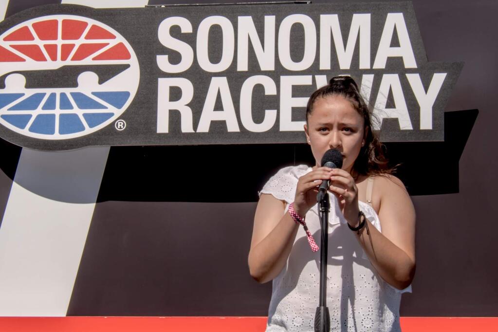 Fernanda Alvarez from at Sonoma Raceway. Photo credit: Mike Finnegan.