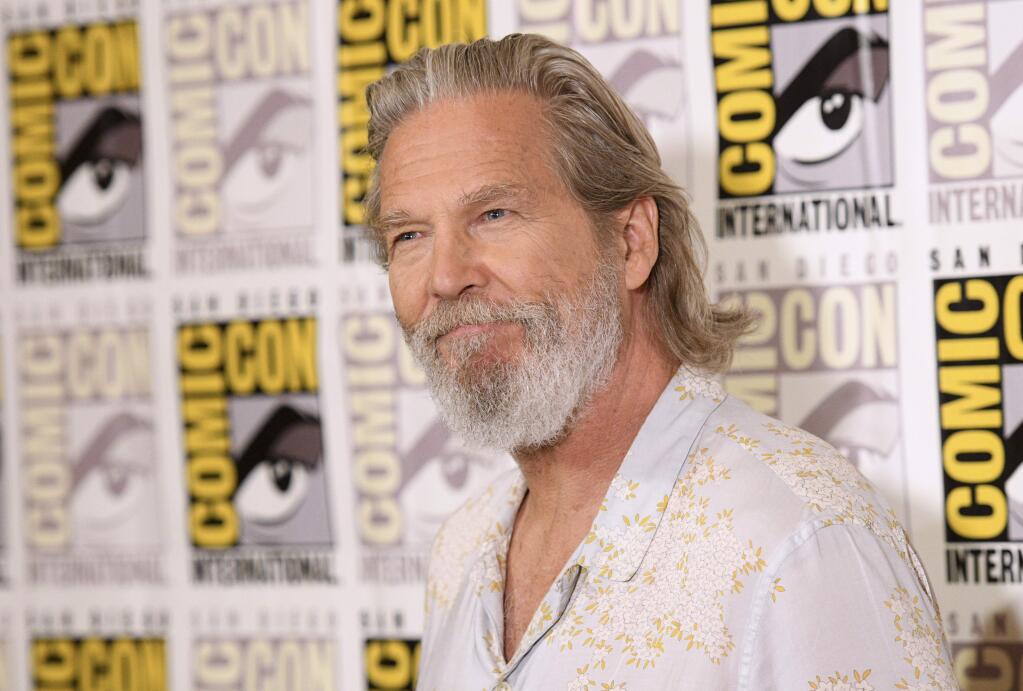 Jeff Bridges attends the 'Kingsman: The Golden Circle' press line on day one of Comic-Con International on Thursday, July 20, 2017, in San Diego. (Photo by Al Powers/Invision/AP)