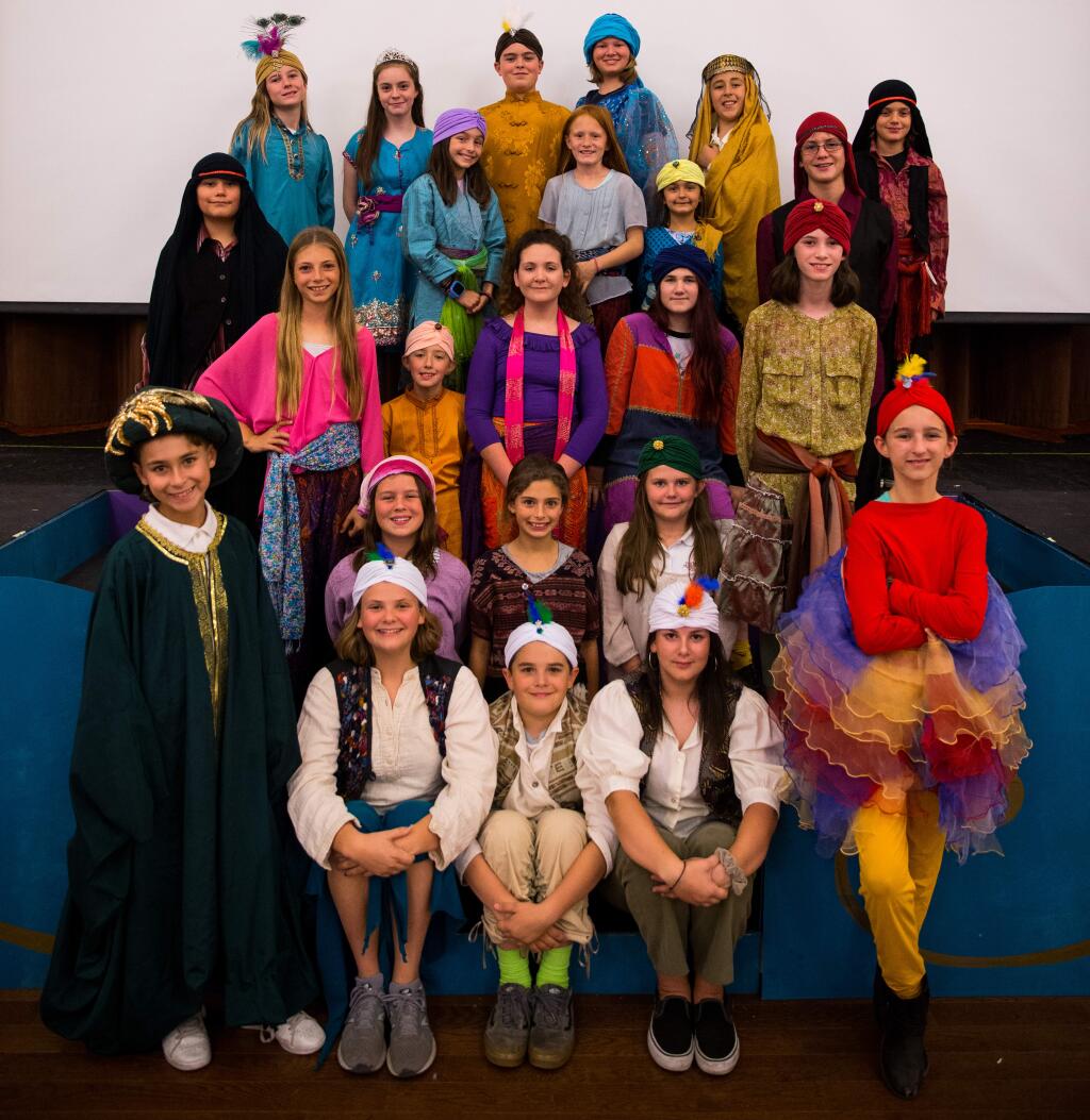 The cast of 'Aladdin.' Photo by Miller Oberlin.