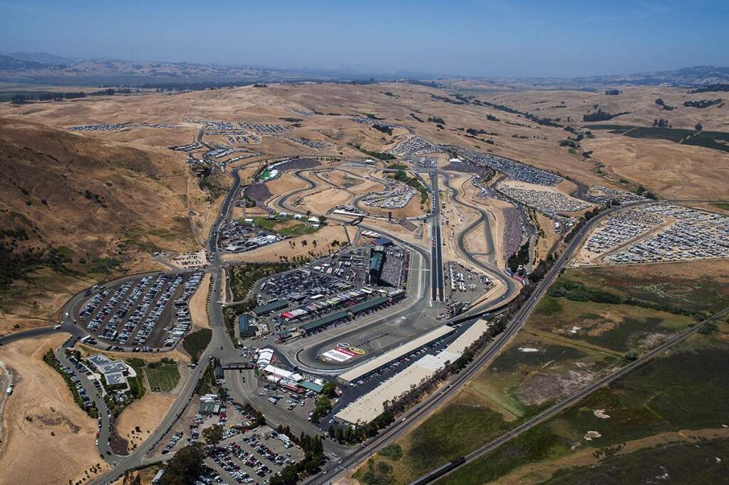 Robert Campbell/Special to the Index-TribuneThis is an aerial view of Sonoma raceway during the Toyota/Save Mart 350 NASCAR race last June.