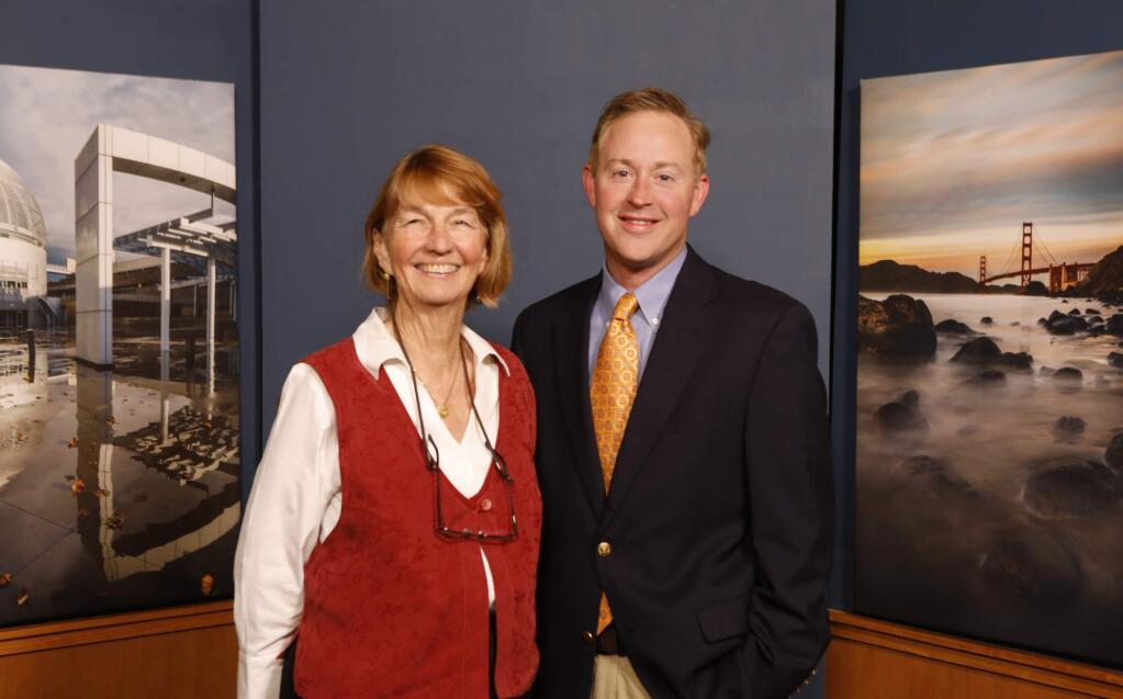 Nancy Dobbs, left, is stepping down as Northern California Public Media president and CEO in December 2019. Darren LaShelle is named the replacement for the company co-founder. (courtesy photo)