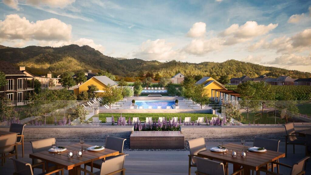 Four Seasons Resort and Residences Napa Valley at 400 Silverado Trail, tucked into the base of Mount Saint Helena at the top of Napa Valley and surrounded by hundreds of acres of vineyards. (Courtesy Photo)