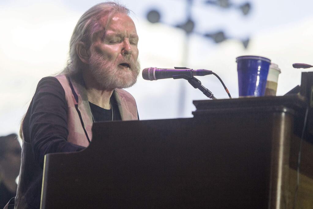 Gregg Allman performs on stage during the 2015 Stagecoach Festival at the EmpireClub on Saturday, April 25, 2015, in Indio, Calif. (Photo by Paul A. Hebert/Invision/AP)