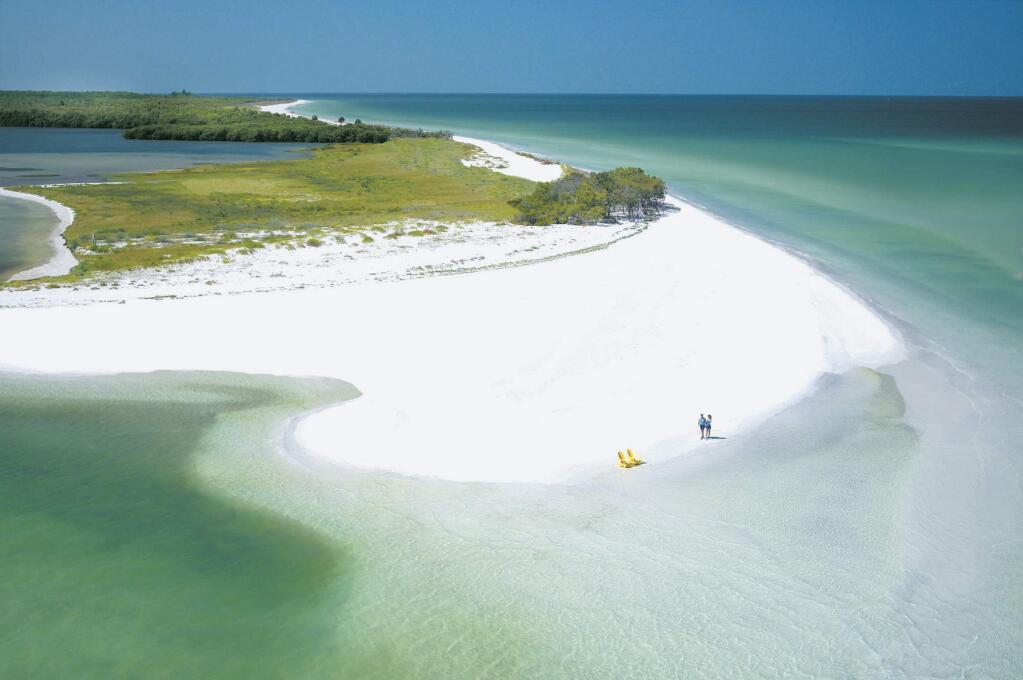 This undated photo provided by Visit Florida shows Caladesi Island State Park in Dunedin, Florida. The beach is No. 7 on the list of best beaches for the summer of 2018 compiled by Stephen Leatherman, also known as Dr. Beach, a professor at Florida International University. (St. Petersburg/Clearwater Area CVB via AP)
