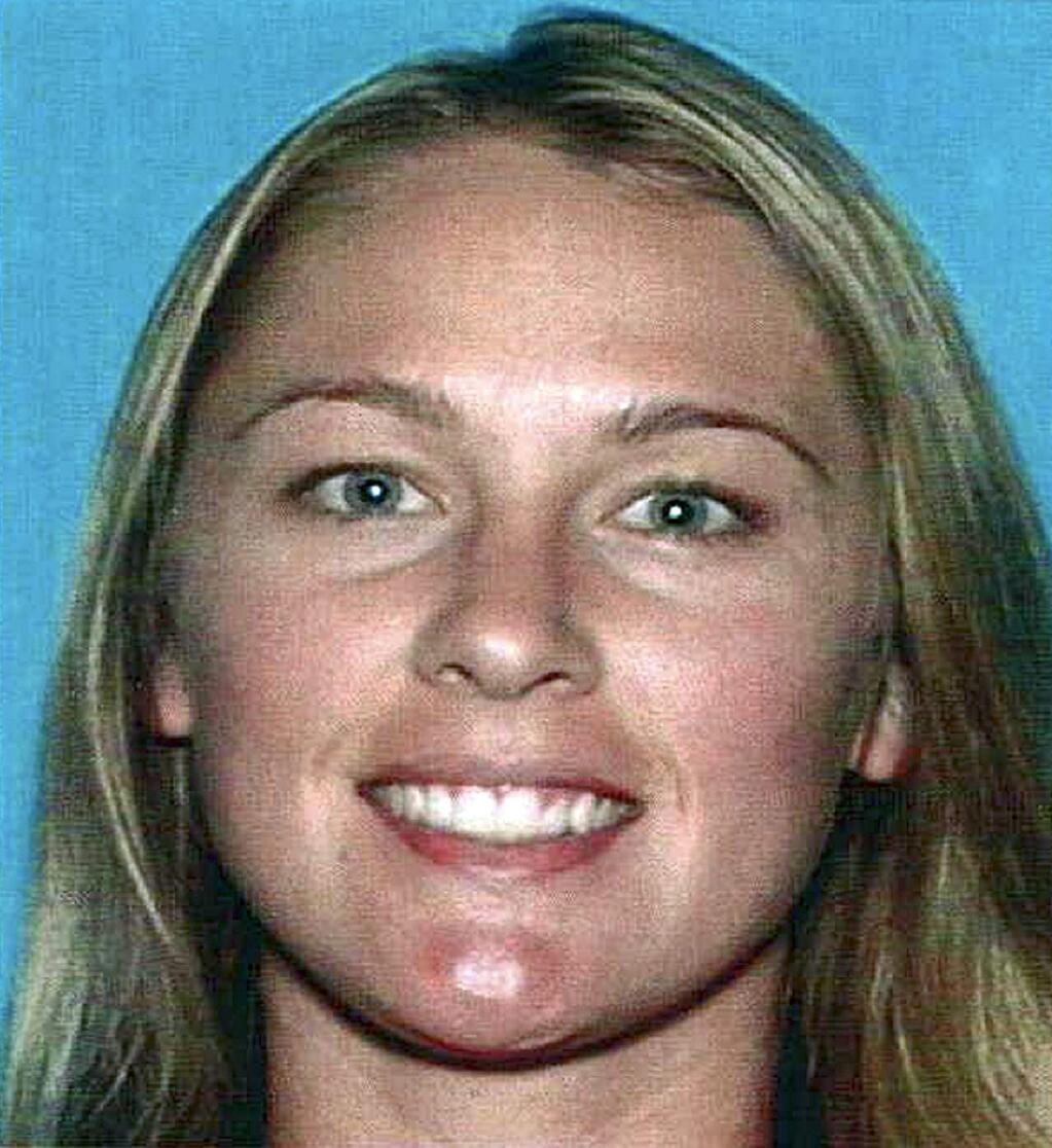 FILE - This undated file photo released by the Vallejo, Calif., Police Department shows Denise Huskins. (Vallejo Police Department via AP)
