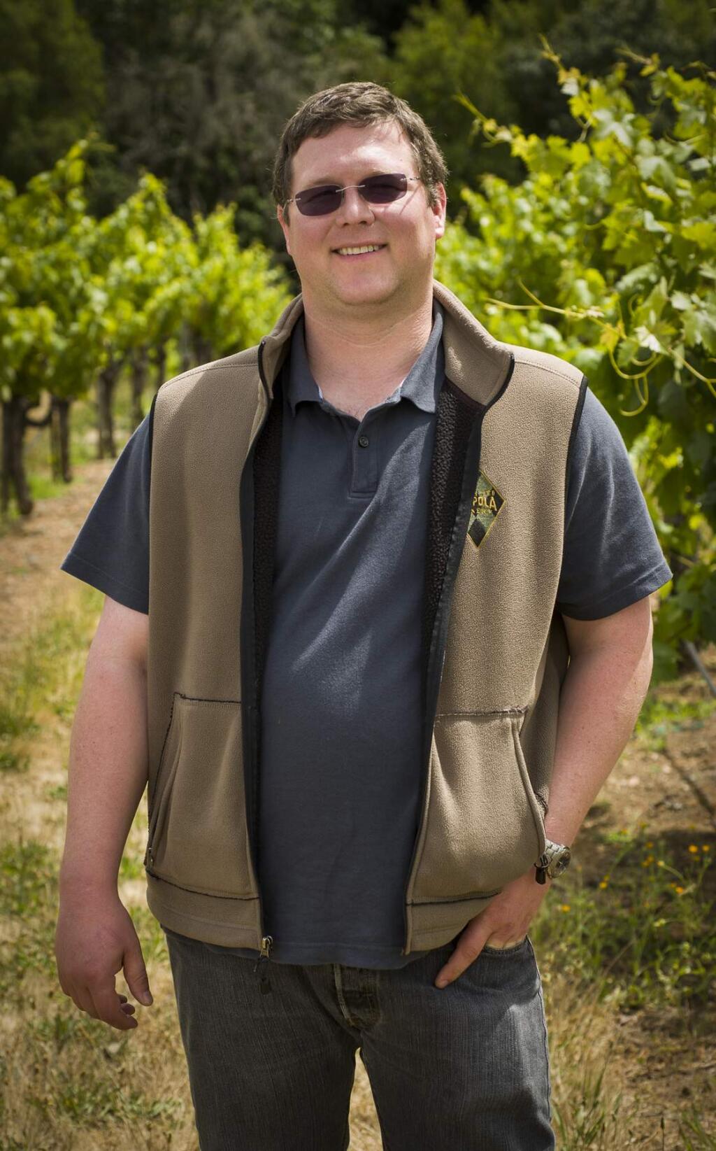 Associate winemaker Evan Schiff (COURTESY OF FRANCIS FORD COPPOLA WINERY)
