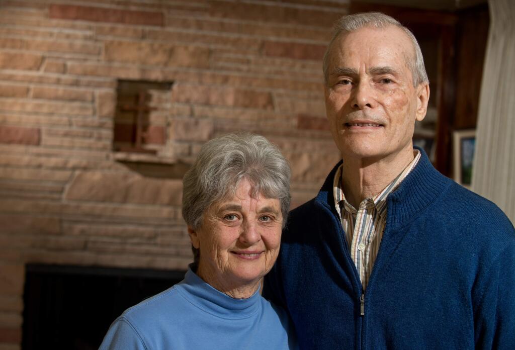 3/11/2013: B1:PC: Don and Dee Schilling at their home in Sebastopol, Calif., on March 8, 2013. (Alvin Jornada / The Press Democrat)