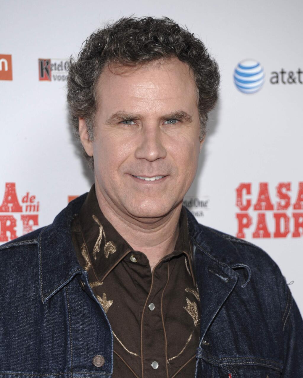 FILE - In this March 14, 2012 file photo Actor Will Farrell arrives at a premiere in Los Angeles. Will Ferrell was treated by paramedics after sustaining minor injuries from a rollover crash on a Los Angeles-area freeway Thursday, April 12, 2018. A California Highway Patrol report says a 2007 Toyota struck the right rear of the limousine SUV after veering into its lane on Interstate 5, causing it to lose control, hit the center divider and overturn. (AP Photo/Dan Steinberg,File)