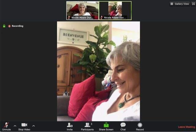 Screen shot of the start of a Zoom meeting.