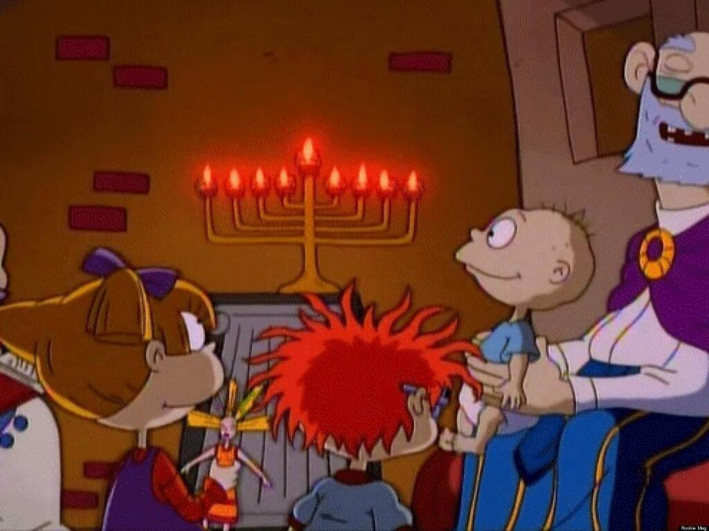 The Rugrats Chanukah Episode featured babies acting out the story of the Macabees and the miracle of the eight days of light