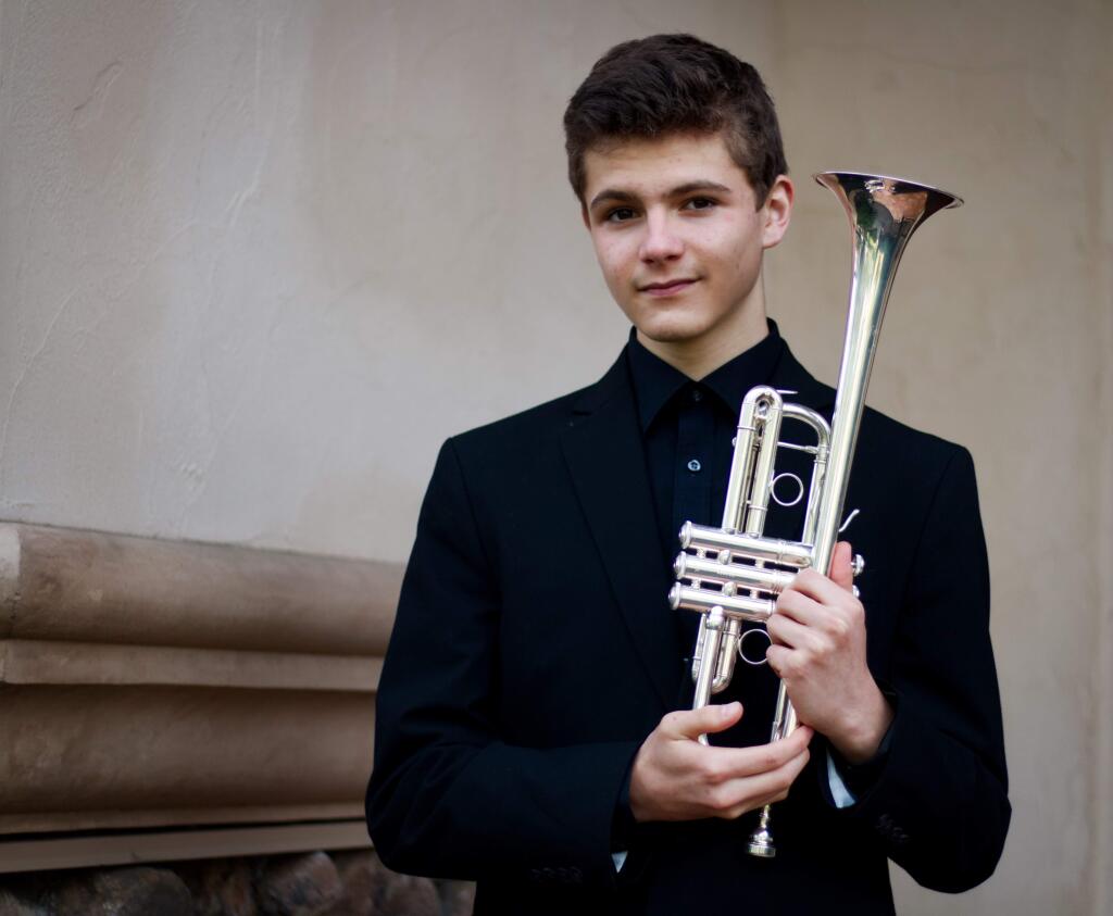 David Green, 15, is a member of the Santa Rosa Youth Orchestra and has been accepted by Carnegie Hall to the National Youth Orchestra 2 for the second year in a row. (Anwen Lin)