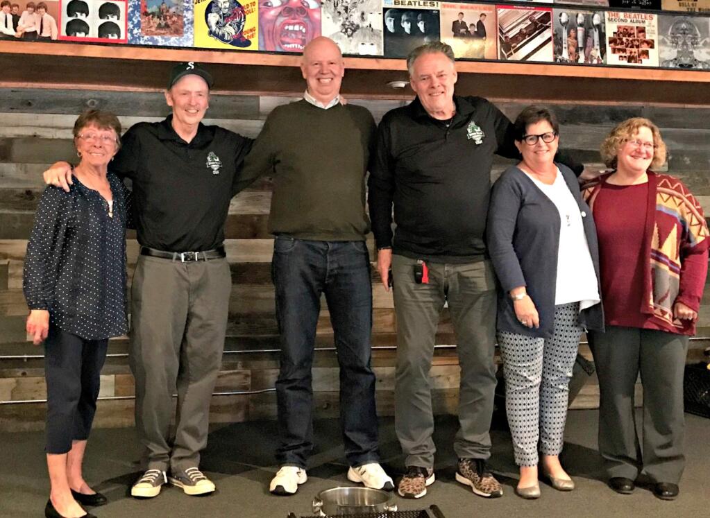 Left to right. Delores Messier (campus supervisor), Don Lyons (English / varsity baseball coach), Jerry Klenow (math), Bill Sweek (social studies), Ann Wittbrodt (math), Patty Sempell (science).
