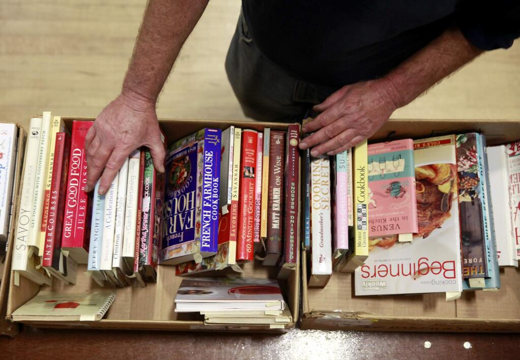 Used book sale in Sonoma this weekend. (BETH SCHLANKER/ The Press Democrat)