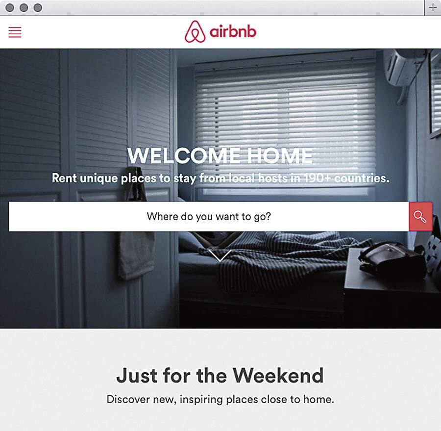 Airbnb web site.