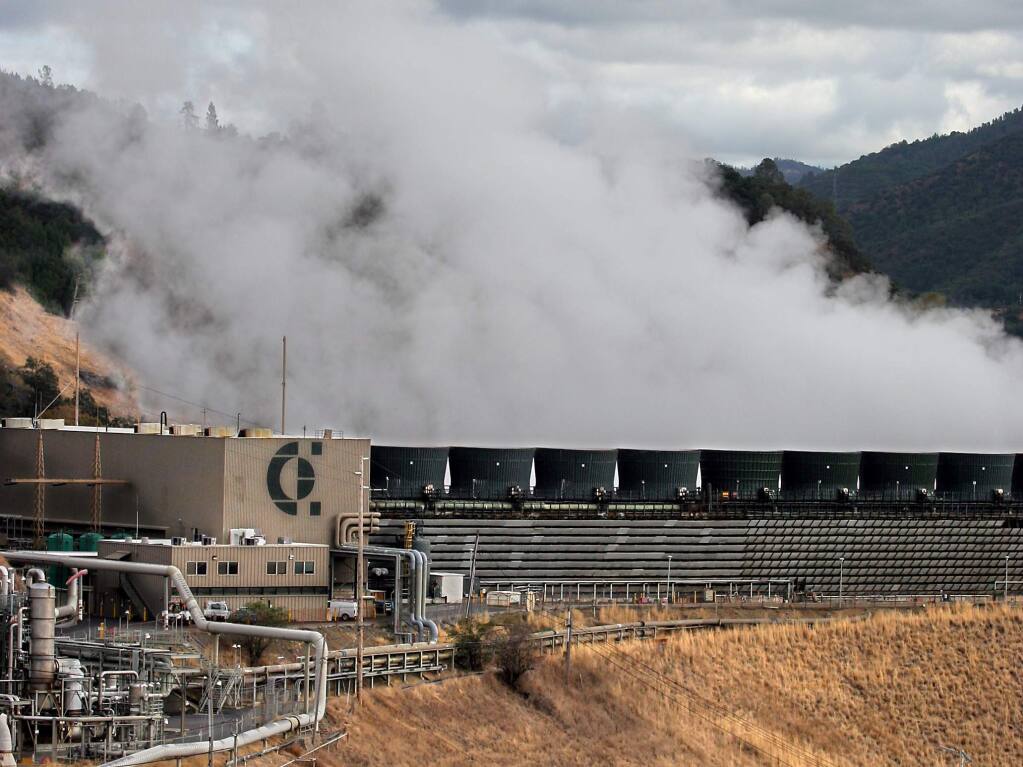 McCabe Powerplant at The Geysers, operated by the Houston-based Calpine Corporation. (Jeff Kan Lee / Press Democrat, 2005)