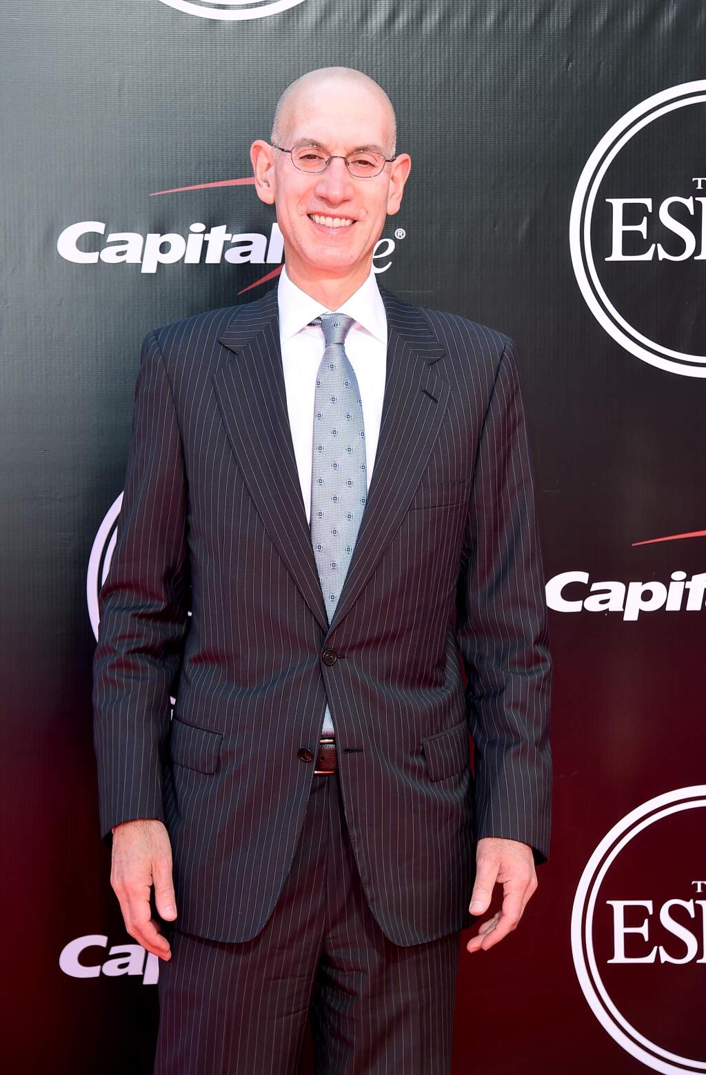NBA Commissioner Adam Silver arrives at the ESPY Awards at the Microsoft Theater on Wednesday, July 13, 2016, in Los Angeles. (Photo by Jordan Strauss/Invision/AP)