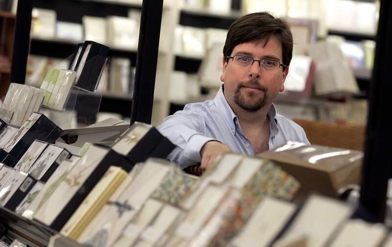 Keven Brown, co-owner of Corrick's, is celebrating the centennial of the stationary and gift store this month. The store was founded by his great-grandfather in 1915. (Christopher Chung/Press Democrat)