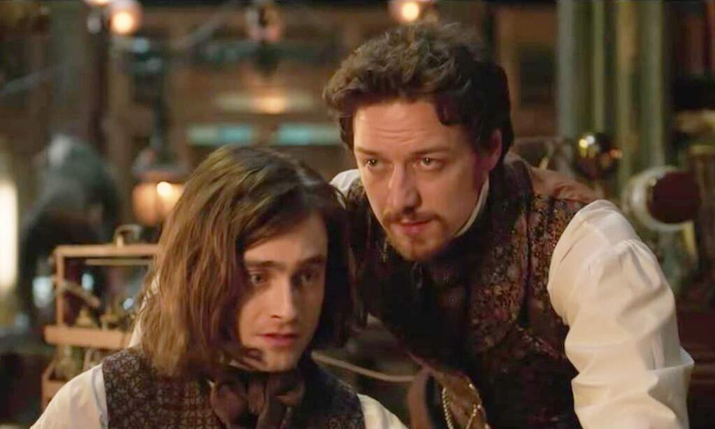 20th Century FoxWhen the experiments of radical scientist Victor Frankenstein (James McAvoy, right) go too far, only Igor Strausman (Daniel Radcliffe), his equally brilliant protégé, can bring him back from the brink of madness and save him from his monstrous creation in 'Victor Frankenstein.'