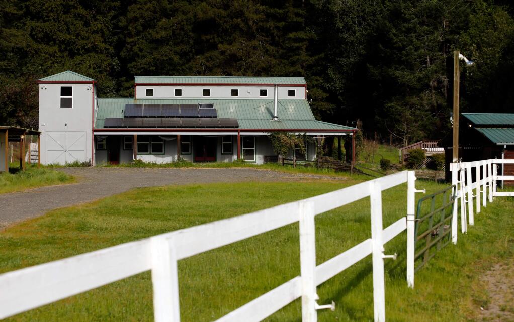 A vacant 9-acre property on Armstrong Woods Road that county officials are considering for a potential homeless service center in Guerneville, California, on Friday, March 17, 2017. (Alvin Jornada / The Press Democrat)