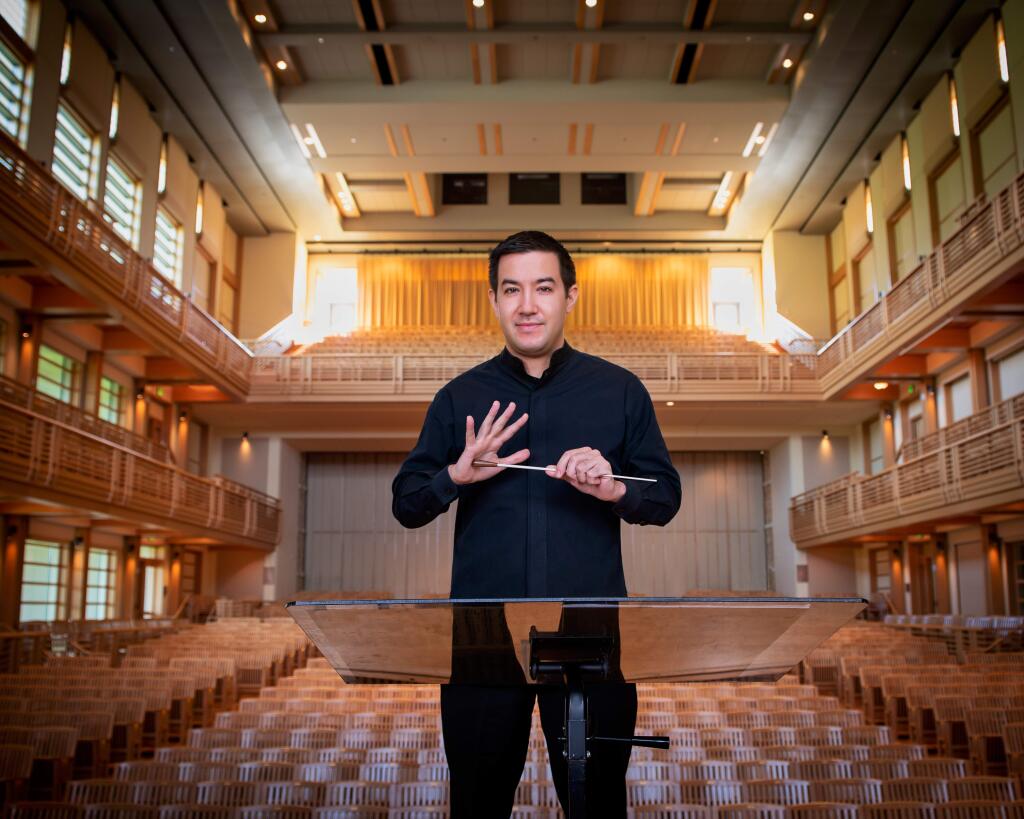 Francesco Lecce-Chong, 33, music director, Santa Rosa Symphony, is a 2020 Forty Under 40 winner. (Silverman photo)