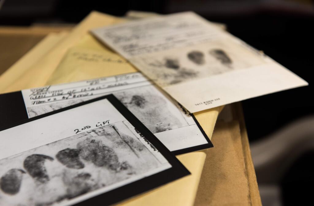 Among the evidence collected in the cold case are fingerprints lifted from crime scenes, shoe treads, and DNA. Although there were no tests for DNA matching at the time of the crimes, investigators can now use that technology to rule out suspects and to verify the killer's identity. (FBI)