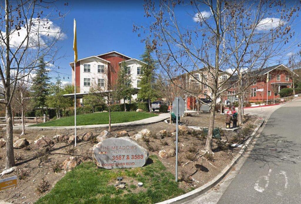 A Google Street View image of the Meadows at Fountaingrove apartment complex in Santa Rosa. (Google)