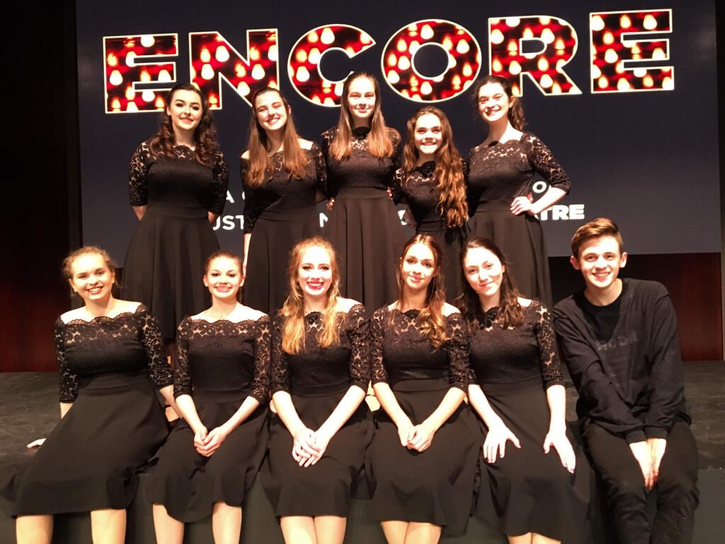 The Sonoma Valley cast members who are performing in 'Encore' at Justin-Siena.