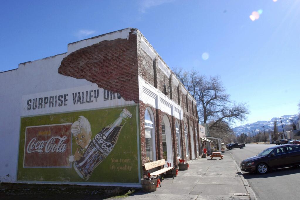 Rural Modoc County in the far northeastern part of Northern California plans to reopen schools, hair salons, churches, restaurants and the county's only movie theater on Friday, May 1. (AP Photo/Jeff Barnard, File)