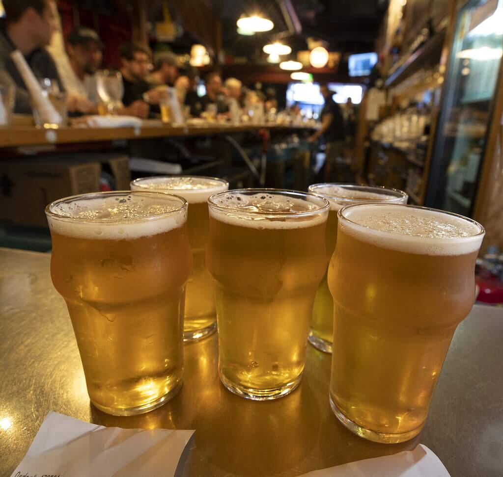 Russian River Brewing Co. in Santa Rosa is releasing Pliny the Younger on Friday, Feb. 7, 2020.(John Burgess/The Press Democrat)
