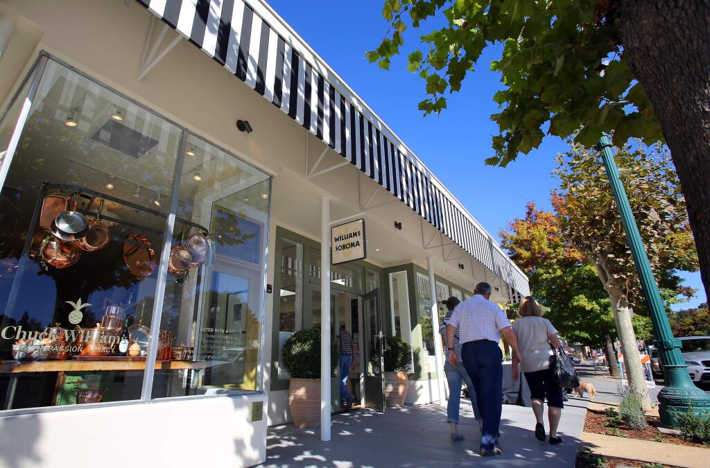 The new Williams-Sonoma store location is situated at the original site where founder Chuck Williams first got started in 1956. (Christopher Chung/ The Press Democrat)