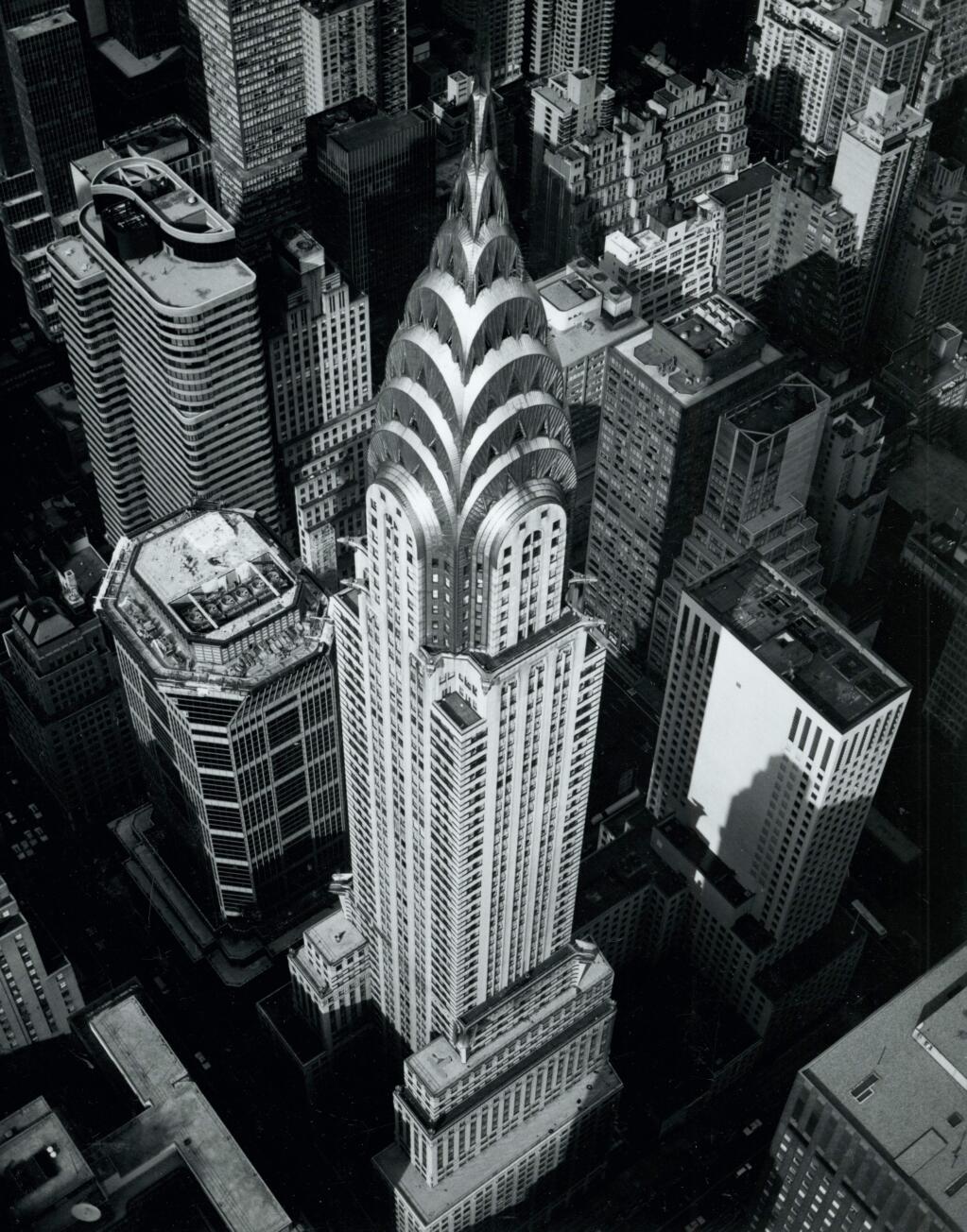 New York photographer Marilyn Bridges' 1988 photo of the Chrysler Building is part of Sonoma State's '40 by 40' exhibit. (MARILYN BRIDGES)