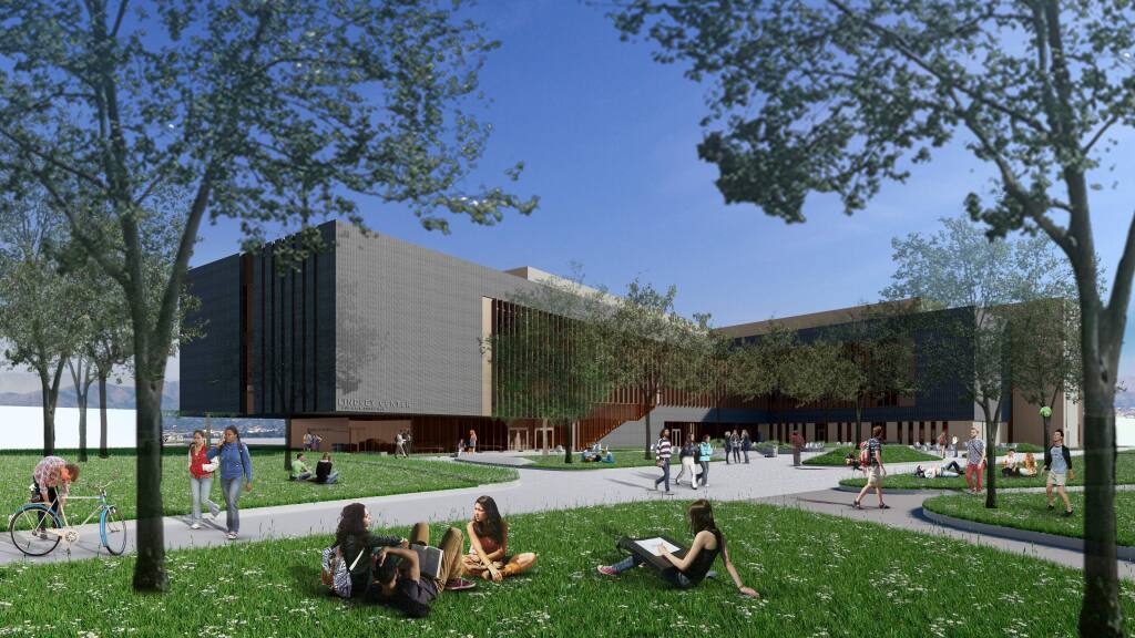 Rendering of the Lindley Center to be built on the Santa Rosa Junior College campus.