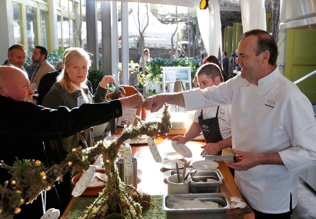Chef Charlie Palmer, right, will invite guest chefs to share recipes and stories on a new virtual cooking show. (Alvin Jornada / The Press Democrat)