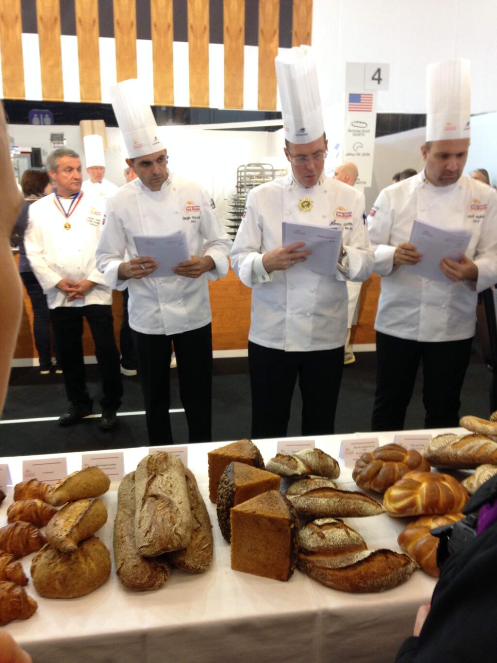 RISING STAR: 2016 Coupe Judging of breads created by Nicky Giusto for Team USA(Photo credit: Gillian Burgess)