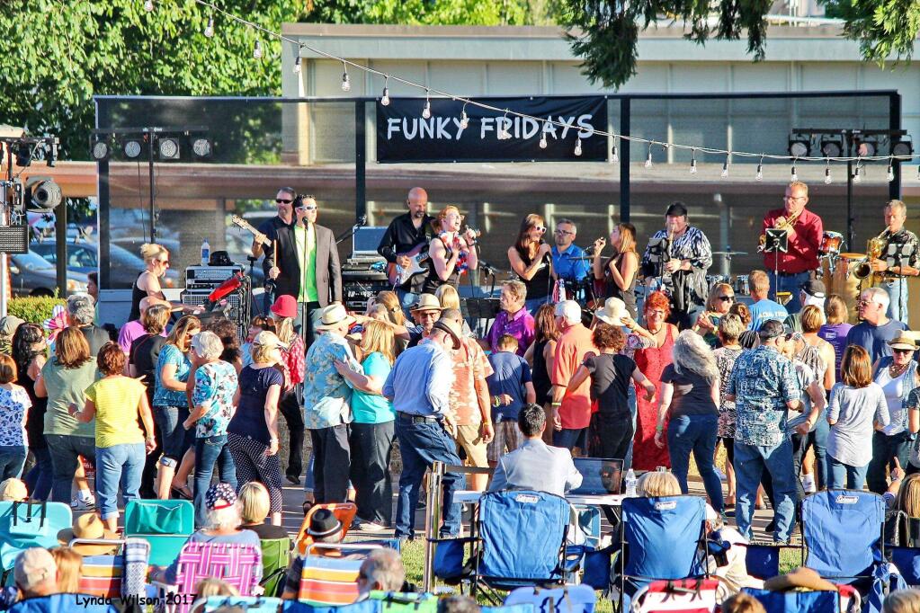 The opening of the Funky Friday concert series is tonight.