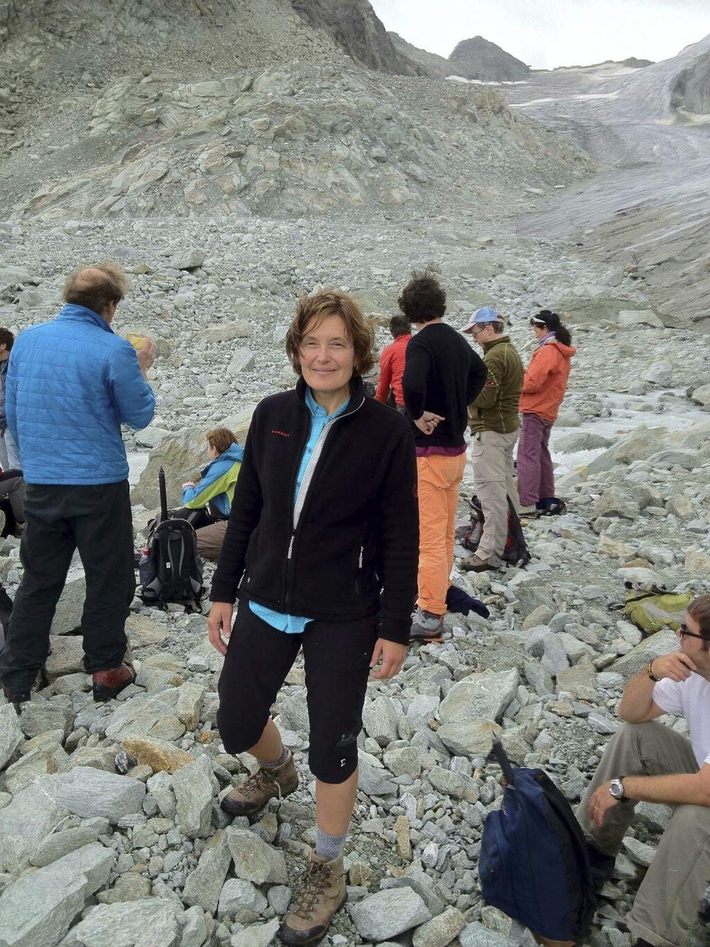 In this undated photo provided by her family, showing American 59-year-old molecular biologist Suzanne Eaton. A state coroner on Wednesday, July 10, 2019, on the Greek island of Crete says that the body of a woman believed to be the missing American scientist had died as a result of a 'criminal act' although her identity still has to be confirmed, after Eaton was reported missing last week. (AP Photo)