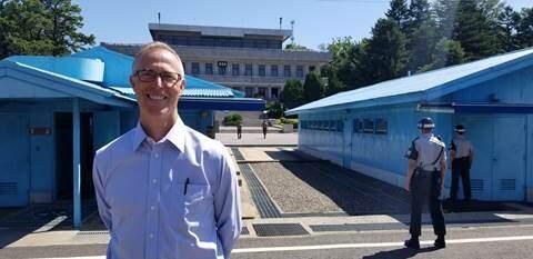 Rep. Jared Huffman, D-San Rafael, shown in the DMZ during a congressional delegation visit to South Korean on July 5-9, 2018. (JARED HUFFMAN)