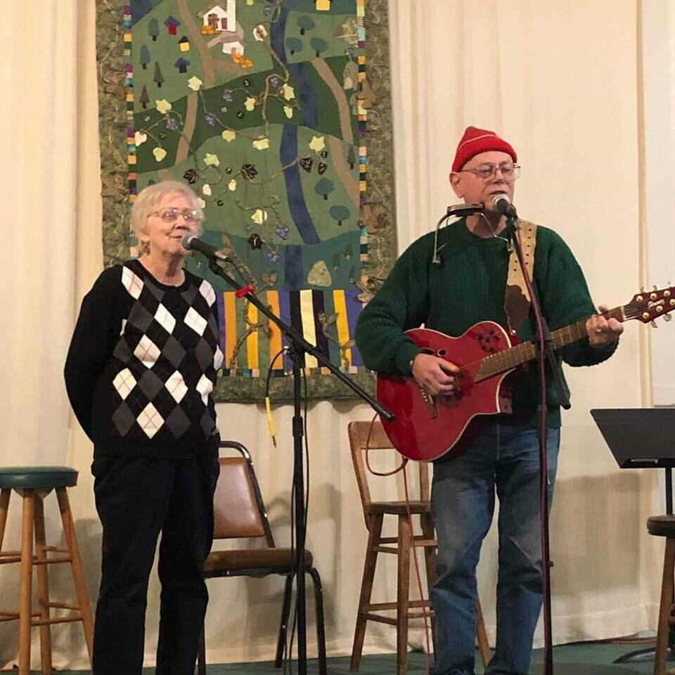 Cherie and Hilary Marckx leading music at church. (Submitted photo)