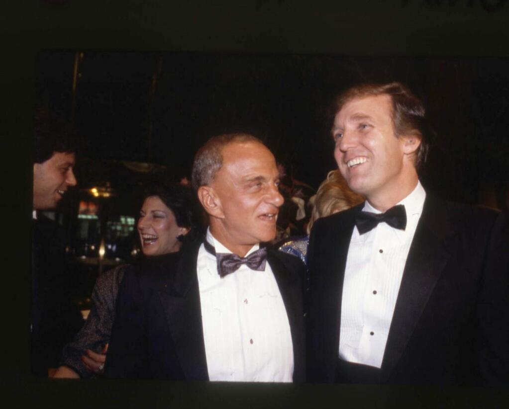 Roy Cohn, left, with a young Donald Trump, is the subject of the documentary “Where's My Roy Cohn?” (Sony Pictures Classic)