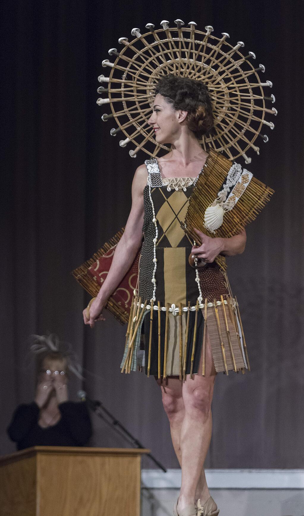 One of the looks from the Sonoma Community Center's Trashion Fashion Show in 2015. (Photos by Robbi Pengelly/Index-Tribune)