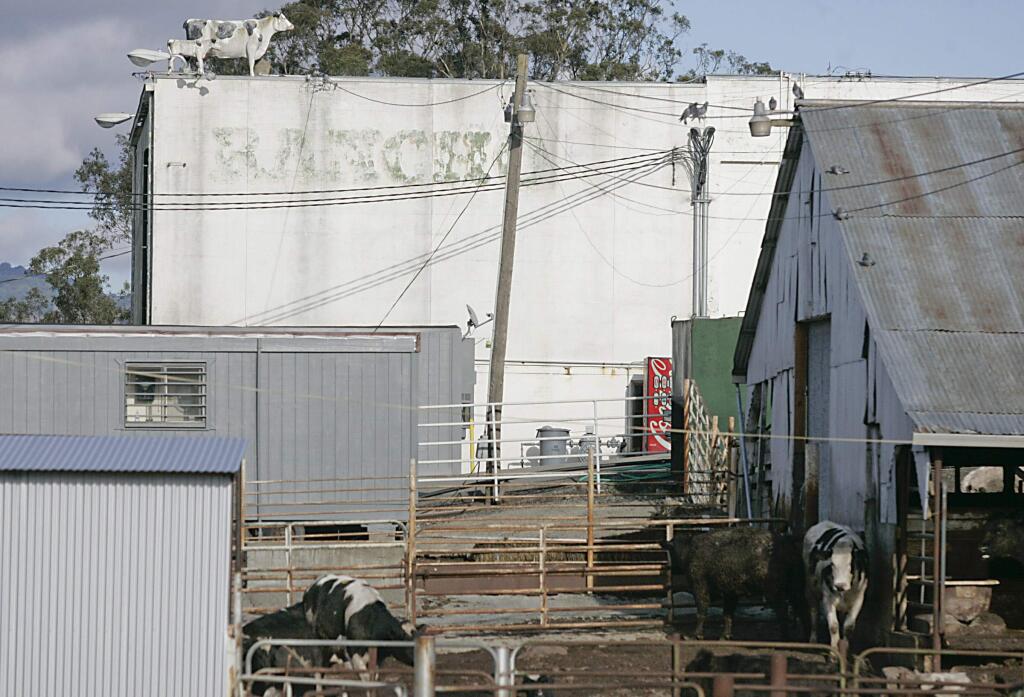 The Rancho Feeding Corp. slaughterhouse on Petaluma Blvd. North in Petaluma sits idle on Monday afternoon February 10, 2014, and has ceased operations after its recall of 8.7 million pounds of meat from 2013.
