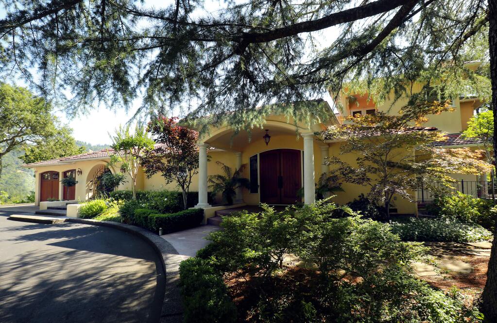 A home located in the hills of northeast Santa Rosa selling for $2,990,000. (John Burgess/The Press Democrat)
