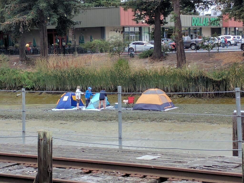 Campers on the River: confused tourists?PHOTO BY ANDY TEMPLETON