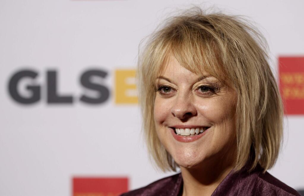 FILE - In this Friday, Oct. 21, 2014, file photo, television host Nancy Grace arrives at the 7th annual GLSEN Respect Awards in Beverly Hills, Calif. Grace is leaving her prime-time show on the HLN network in October 2016. The CNN sister station said Grace told her staff on Thursday, June 30, 2016 that her show would be ending after 12 years. An HLN spokeswoman said the network had no immediate announcement on what program would go in its place. (AP Photo/Matt Sayles, File)