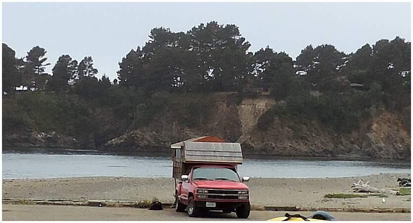 An earlier photo of Dennis Boardman's pickup truck posted on the Facebook page of Mendocinosportsplus.