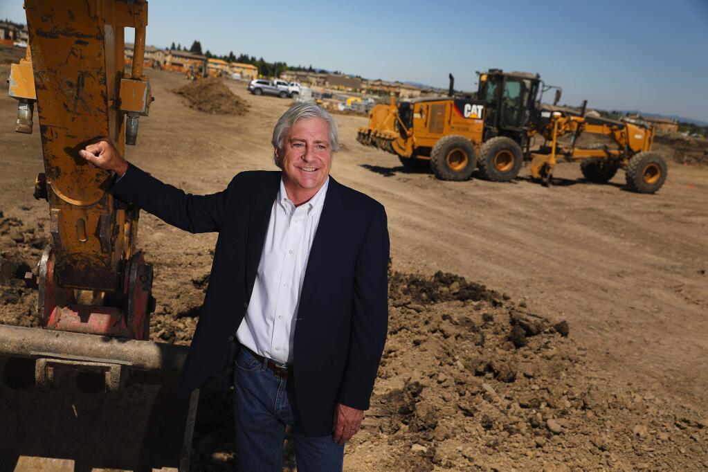 John Ryan, Jr., is the president of Brookfield Homes, which builds homes throughout Northern California. One of the company's projects is the large-scale University District subdivision in Rohnert Park, near the SSU Green Center.(Christopher Chung/ The Press Democrat)