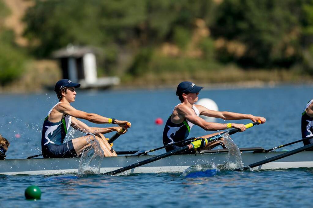 Ben Kropelnicki, left, and Michael McDermott of the North Bay Rowing Club. (Photo by row2k.com)