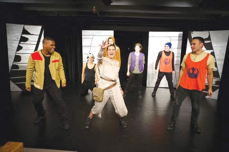 Petaluma's Brittany Law (center, as Rey) is the composer and playwright of 'The Farce Awakens.'